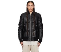 Black Classic Flight Leather Jacket