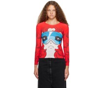 SSENSE Exclusive Red Goggles Girl Long Sleeve T-Shirt