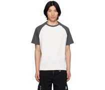 Gray & White Raglan T-Shirt