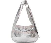 Silver Mini Cocoon Bag