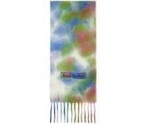 Multicolor Tie-Dye Alpaca Wool Scarf