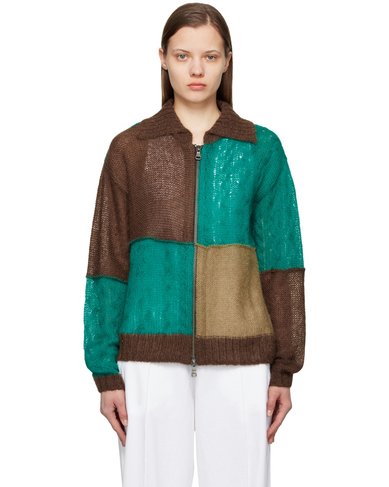Andersson Bell Damen Brown & Blue Mateira Cardigan