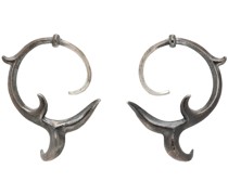 Silver Wrought-Iron Fence Earrings