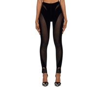 Black Mugler Edition Shaping Leggings