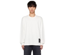 White Emblem Long Sleeve T-Shirt