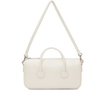 Off-White Zipper Small Crinkle Bag