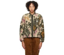 Beige & Khaki Janet Bomber Jacket