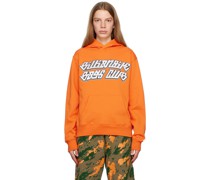 Orange Cursive Logo Hoodie