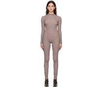 Beige All Over Moon Jumpsuit