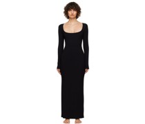 Black Soft Lounge Maxi Dress