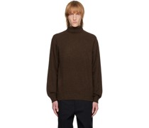 Brown Rib Turtleneck