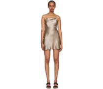 Taupe Crush Bias Minidress