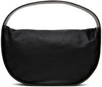 Black Soft Arc Shoulder Bag