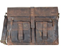 Classic Messenger Tasche Leder 41 cm brown