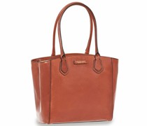 Costanza Schultertasche Leder marrone
