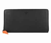 Emma Geldbörse Leder 19 cm -orange
