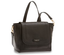 Giovanna Schultertasche Leder black-gold