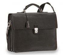 Story Uomo Aktentasche Leder Laptopfach nero
