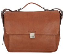 Ivy Lane Aktentasche Leder 37 cm Laptopfach cognac/