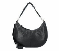 Jeren Schultertasche Leder black