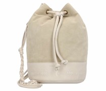 Beuteltasche Leder white