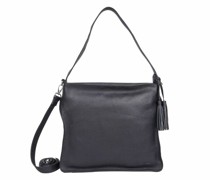 Cadiz Schultertasche Leder black