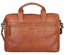 Aktentasche Leder Laptopfach brandy