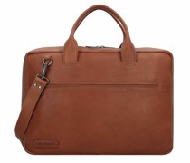 Lloyd Aktentasche Leder 44 cm Laptopfach cognac