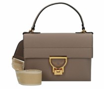 Arlettis Handtasche Leder 20 cm warm-taupe