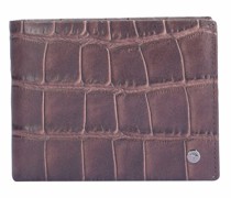 Fano Typhon Geldbörse RFID Schutz Leder 12.5 cm darkbrown
