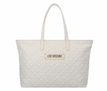 Quilted Shopper Tasche 36 cm ivory
