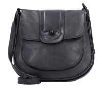 Grandma's Luxury Club Mrs. Tartlet Umhängetasche Leder 22 cm blacksmoke