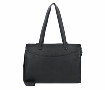 Elston Schultertasche Leder 34 cm black