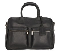 The Diaper Bag Wickeltasche Leder black