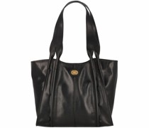 Claudia Schultertasche Leder nero