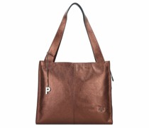 Mellica Schultertasche Leder earth
