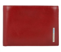 Geldbörse Leder 12 cm red