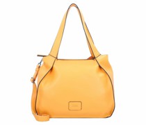 Burk Schultertasche Leder papaya