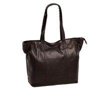 Wax Pull Up Shopper Tasche Leder 36 cm Laptopfach brown