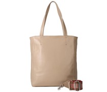 Matu Shopper Tasche Leder soft taupe