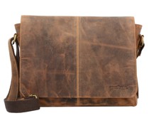 Vintage Messenger Umhängetasche Leder brown