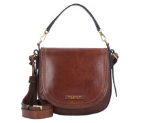 Pearldistrict Schultertasche Leder marrone