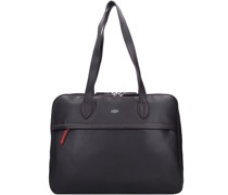 Uppsala Schultertasche Leder 40 cm Laptopfach chocolat