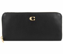 Geldbörse Leder 19.5 cm black