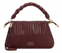 Meringue Handtasche Leder dark merlot