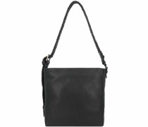 Foxhill Schultertasche Leder 28 cm black