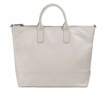Halmahera Shopper Tasche Leder 40 cm pearl grey