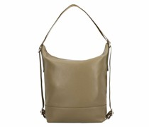 Vika Schultertasche Leder khaki