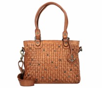 Soft Weaving Ysabel Schultertasche Leder 31 cm charming cognac