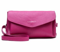 Milano Leather Umhängetasche Leder 22 cm fuxia